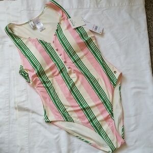 NEW!🏝 CeCe Pink and Green Swimsuit